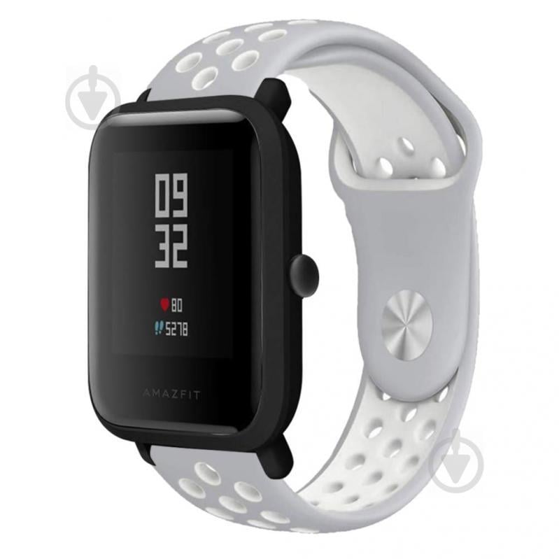 Ремешок 20мм BeWatch sport-style для Amazfit BIP | Bip Lite | GTS | Gtr 42mm Серо-белый (1010142) Ремешок 20мм BeWatch sport-style для Amazfit BIP | Bip Lite | GTS | Gtr 42mm Серо-белый (1010142)