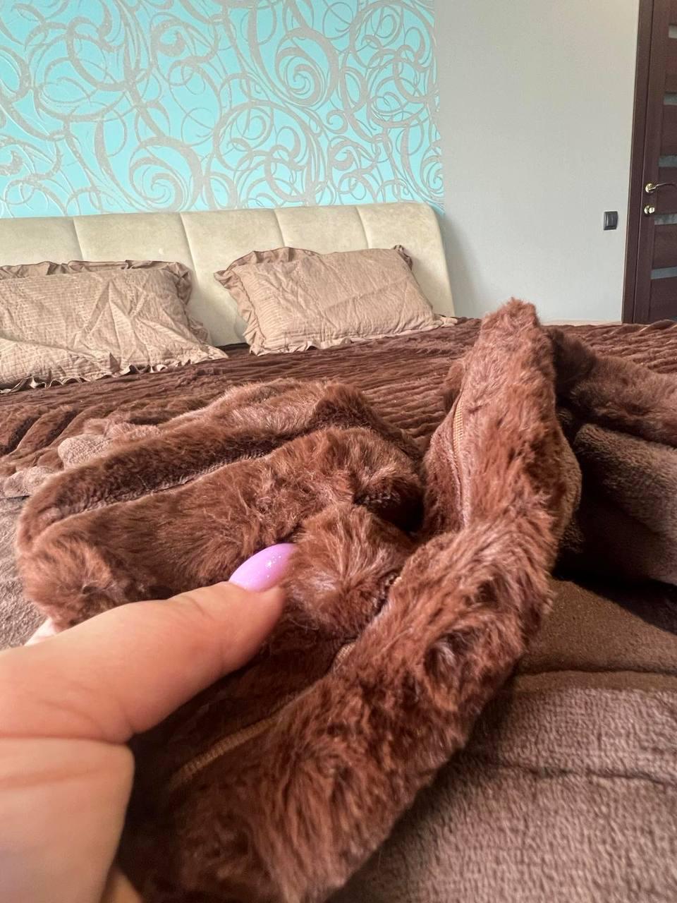 Плед-покривало Шиншила євро 200х230 см Шоколадний (П4К-mur-shin-sharp-001) - фото 2 Плед-покривало Шиншила євро 200х230 см Шоколадний (П4К-mur-shin-sharp-001) - фото 2