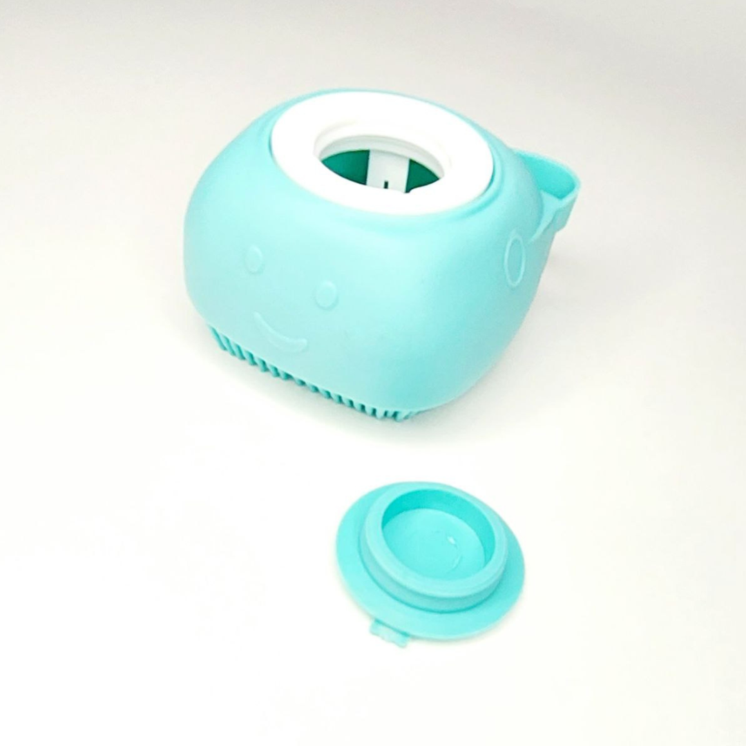 Щетка мягкая силиконовая с резервуаром для мытья животных Щетка мягкая силиконовая с резервуаром для мытья животных