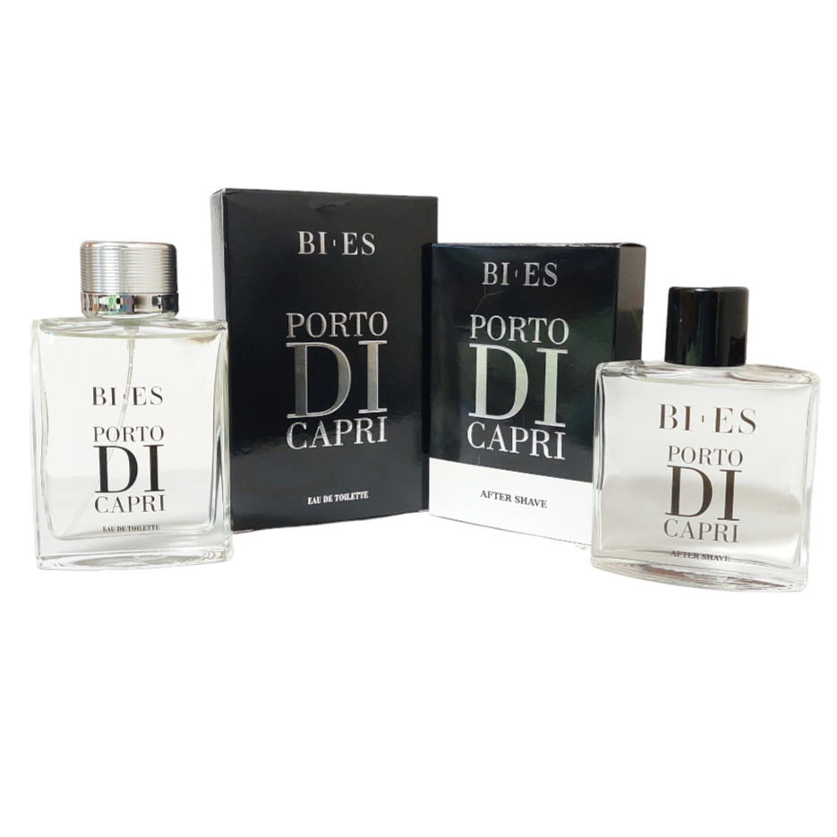Набор для мужчин Bi-Es Porto Di Capri туалетная вода 100 мл и лосьон после бритья 100 мл
