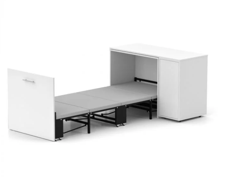 Кровать-трансформер/письменный стол/тумба/комод Knap Knap Sirim-C3 4в1 121х216х77,8 см Белый