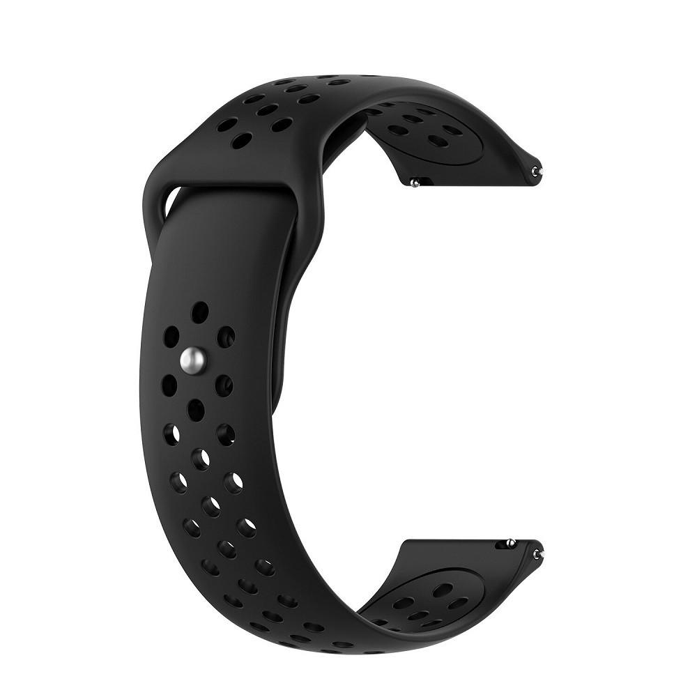 Ремешок для смарт-часов Nike design силиконовый 20 мм Черный (1374322774)