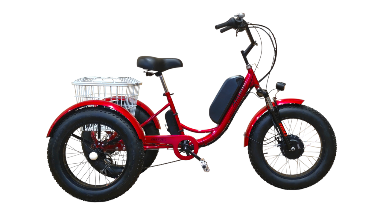 Електро-фетбайк триколісний Ardis Trike 20" 48V 1000W 24 Ah Червоний (3063324317)