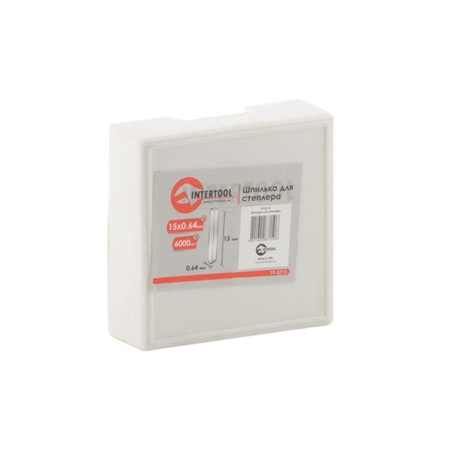 Заколка для степлера Intertool PT-8715 15 мм D 0,64 мм 6000 шт.