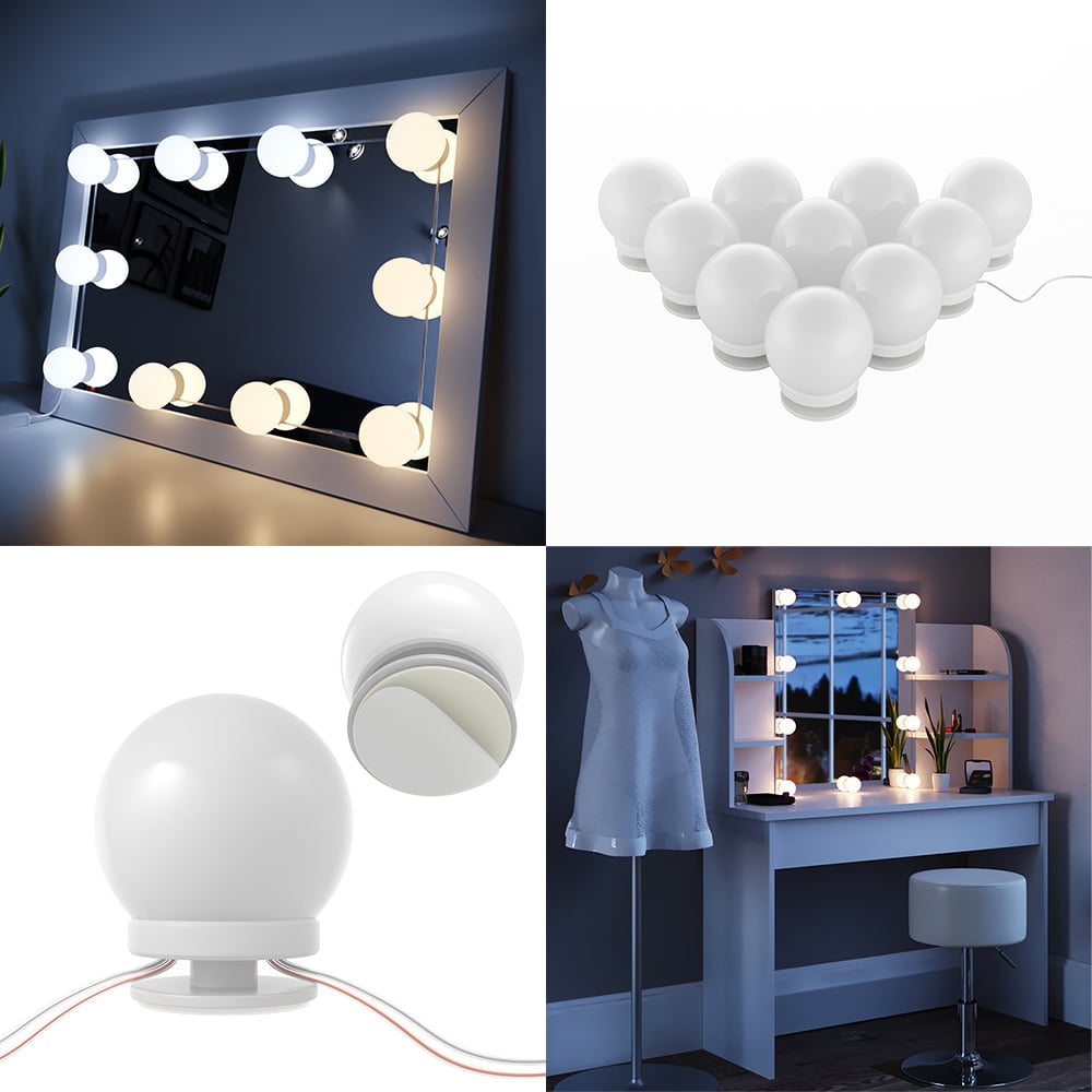 Гирлянда LED для nуалетного столика Vicco 10 лампочек - фото 6