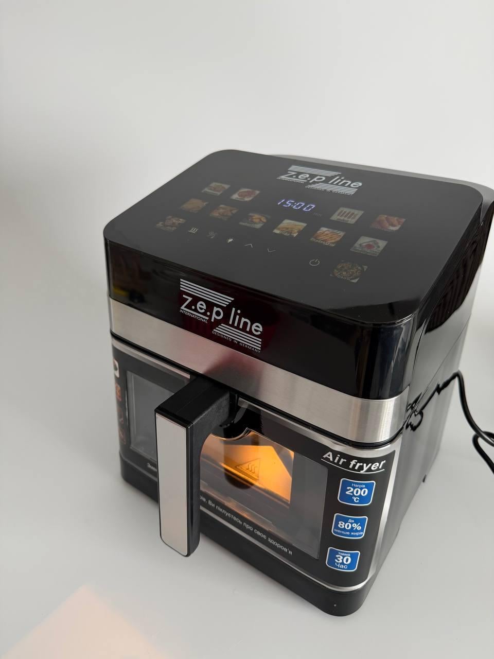 Аэрофритюрница Zepline ZP-00343 13 л 4200 Вт на 12 программ с окошком (33058884)