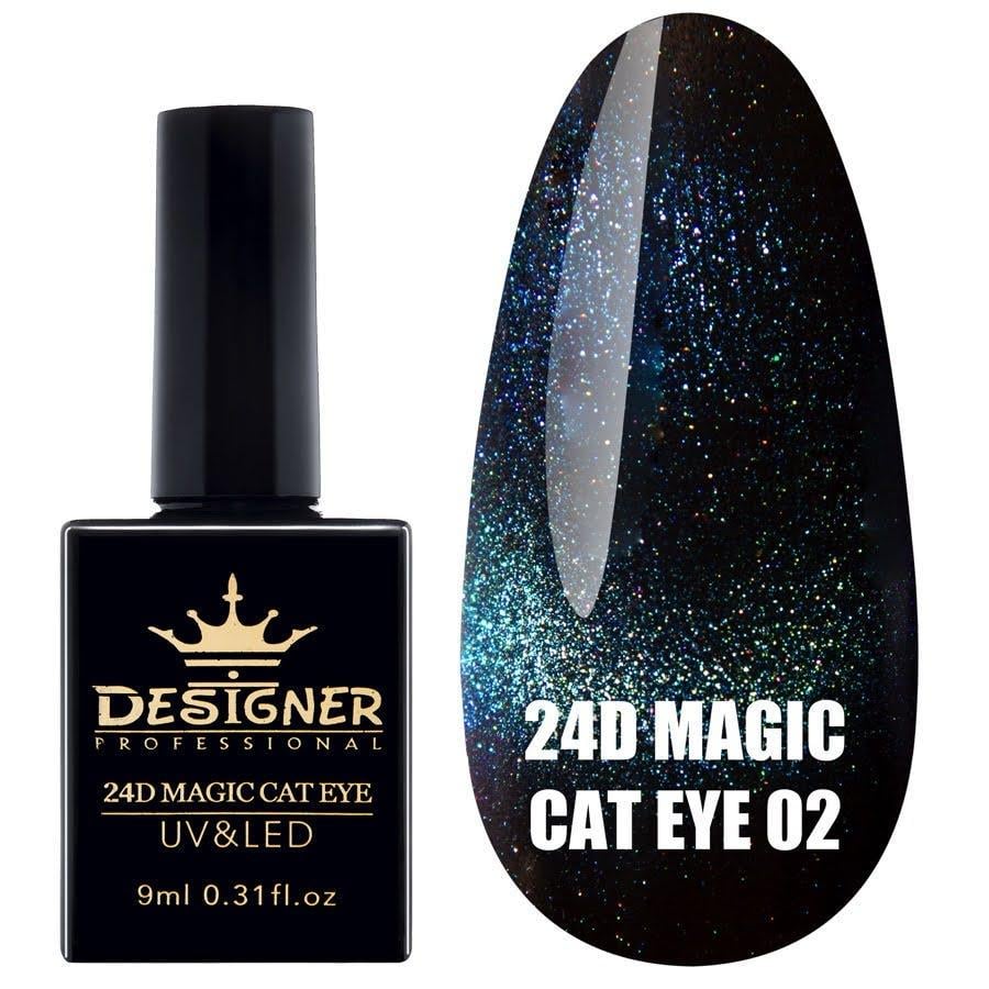 Гель-лак Кошачий глаз 24D Magic Cat Eye Дизайнер 9 мл 02