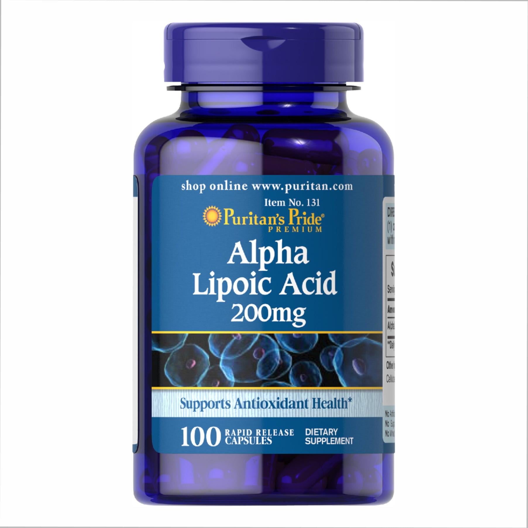 Натуральная добавка Alpha Lipoic Acid 200 mg 100 caps (100-46-3230329-20)