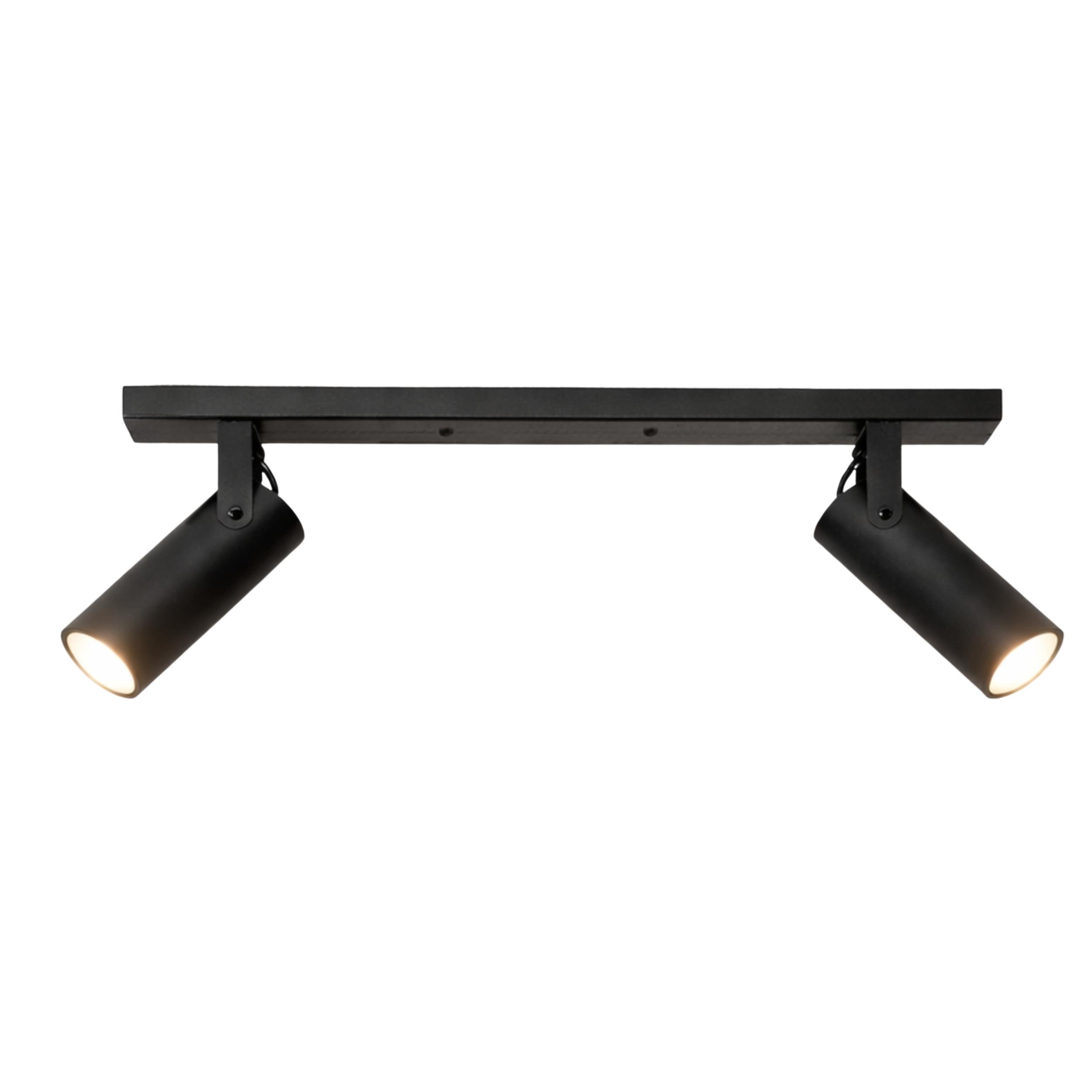 Светильник потолочный поворотный MSK ELECTRIC Focus под две лампы Е27 Черный (NL 14050-2 BK)