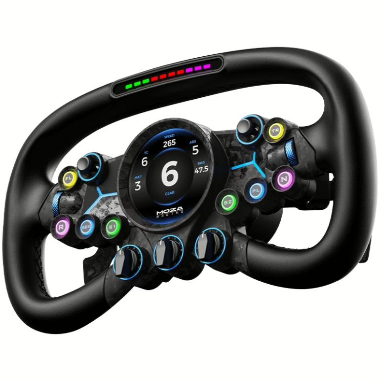 Ігрове кермо Moza Racing Vision GS Steering 31 см 2,8" 8 кн R GB Black (RS064) - фото 3