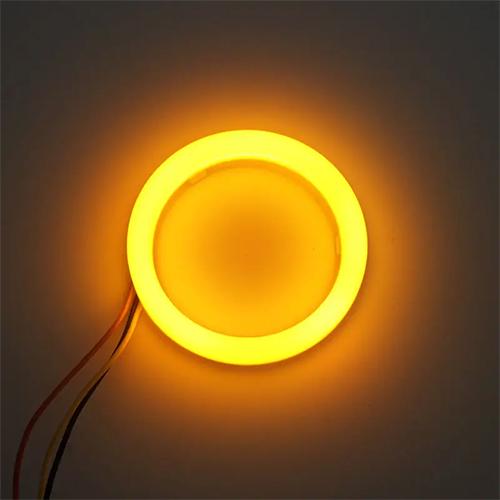 Подсветка фар LED ДХО/поворотники 80 мм 2 шт. (00249) - фото 2