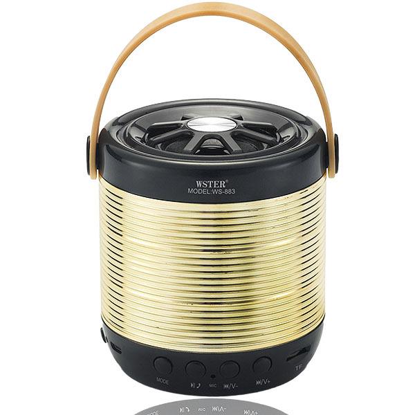 Портативная колонка Bluetooth WSTER WS-883 BT Золотой