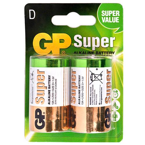 Батарейка Gp Super Alkaline 1,5V 13A-U2 щелочная LR20 D
