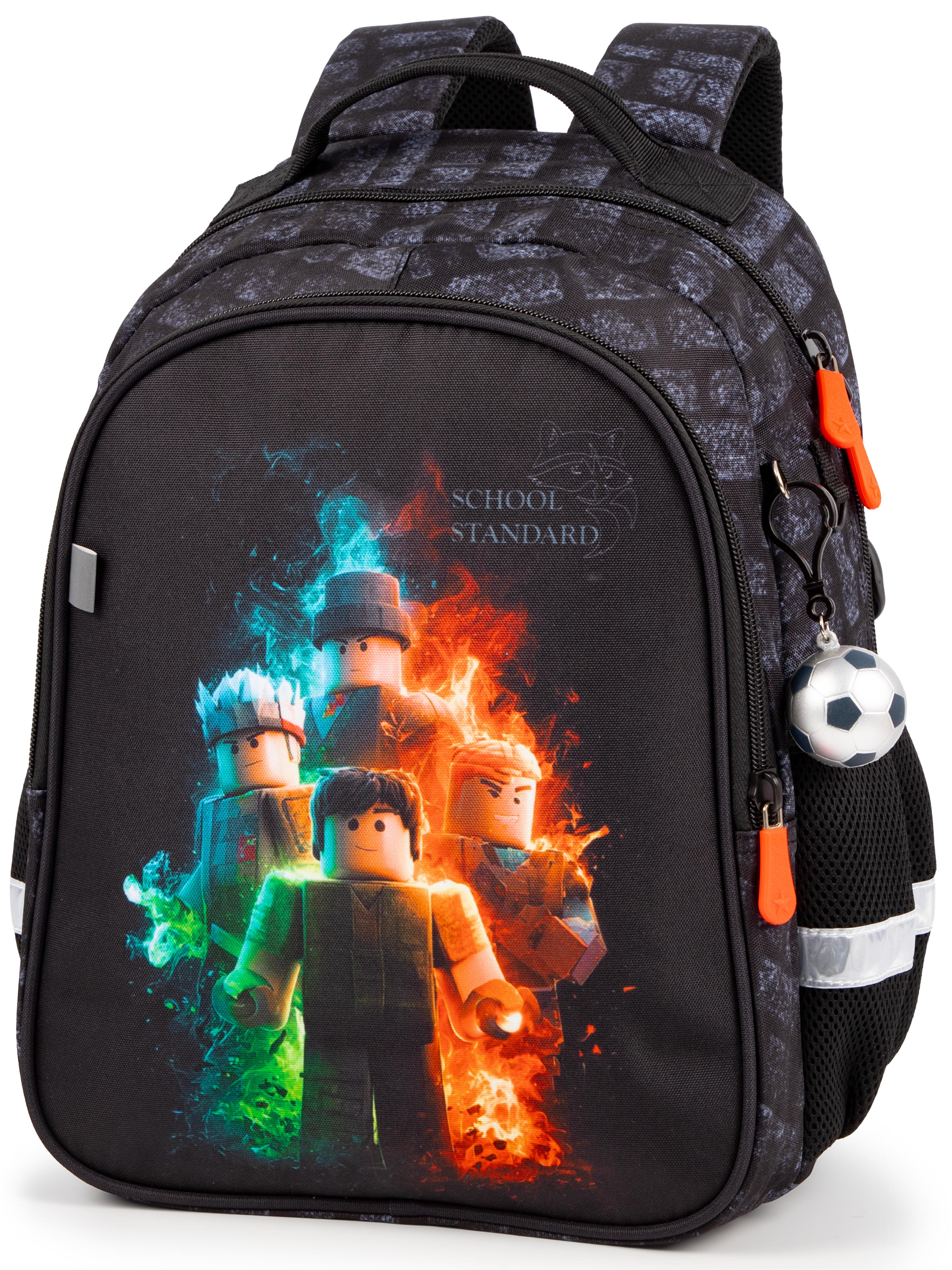 Школьный ортопедический рюкзак для мальчика School Standard с Роблокс 38х28х16 см для первокласника (160-26)