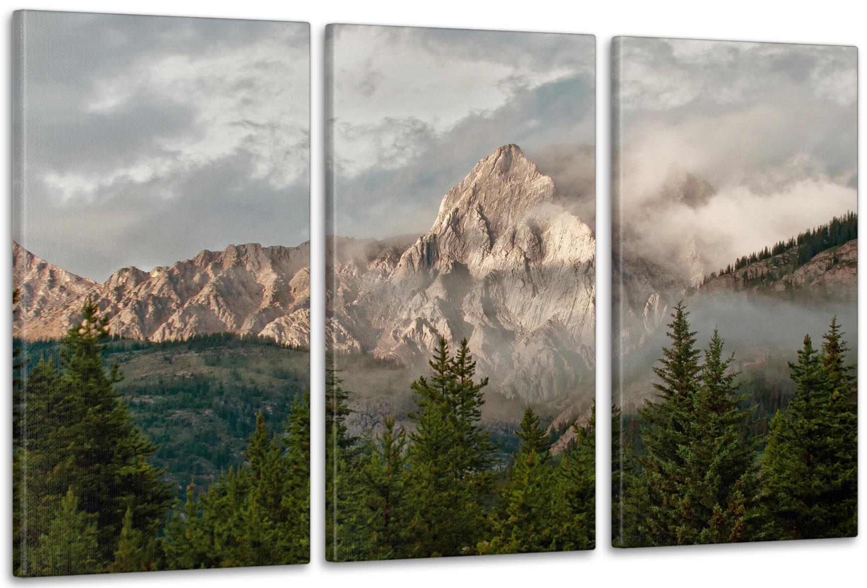 Картина модульная в гостиную/спальню Горный массив A100х150 см (ART-023_3A)