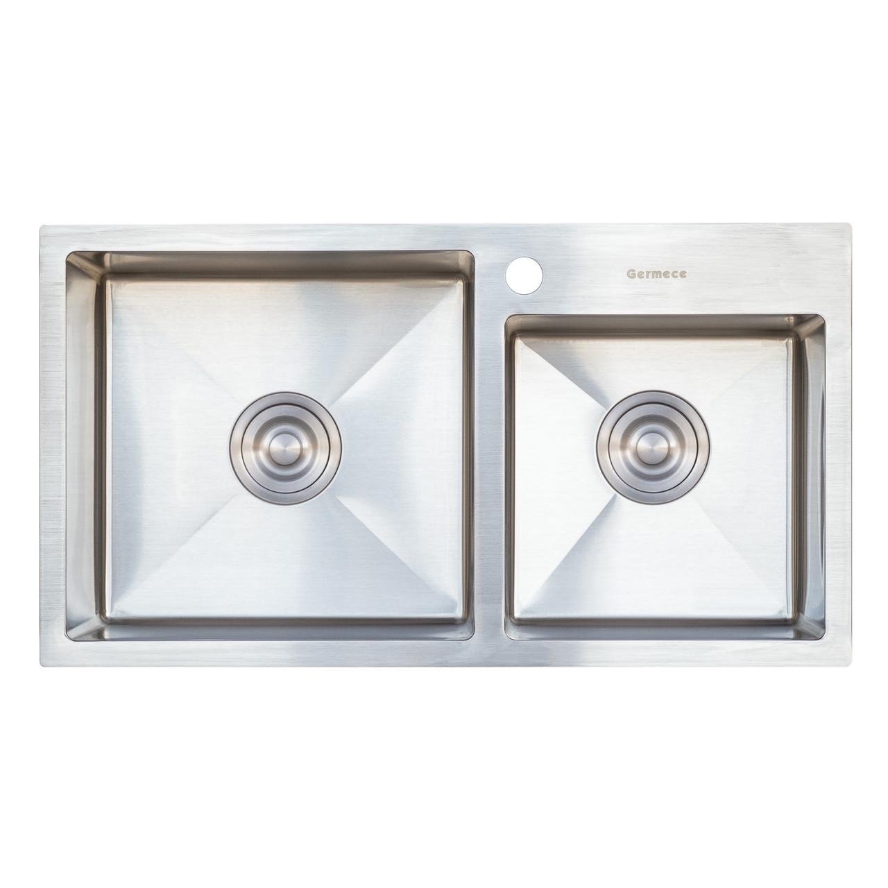 Кухонная мойка Platinum Handmade HDB 75x41/230 две чаши