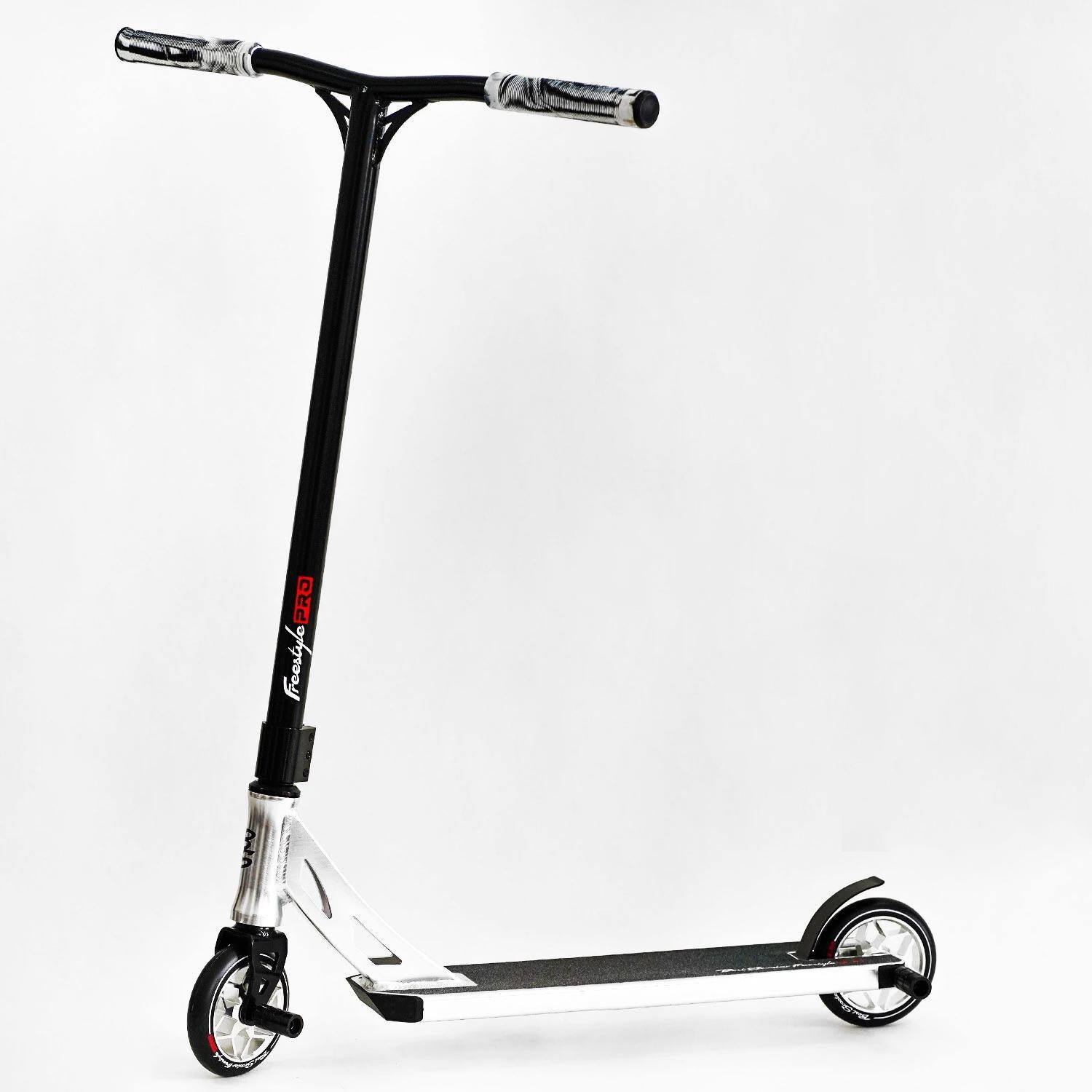 Самокат трюковый Best Scooter Freestyle Pro Hic-система пеги алюминиевый диск/дека колеса PU White (115639)