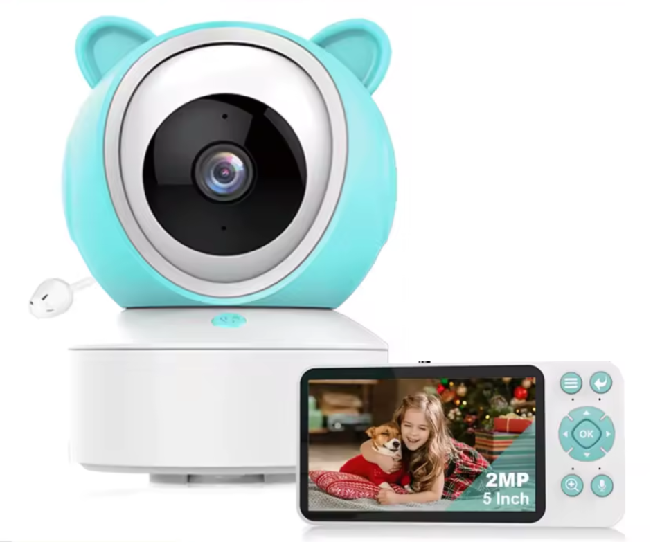 Видеоняня Baby Monitor WiFi с 5" HD экраном/1080Р и управление со смартфона/датчиком звука/движения/ночное видение (BM-01)