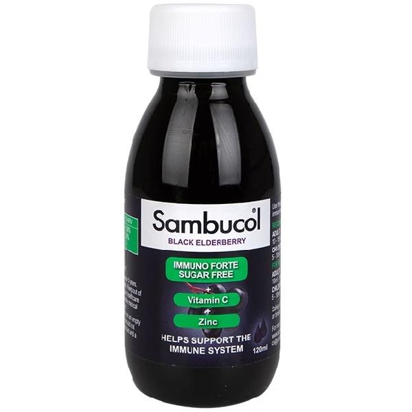 Бузина Sambucol Black Elderberry Immuno Forte Sugar Free 120 мл 12 порцій (000019673)