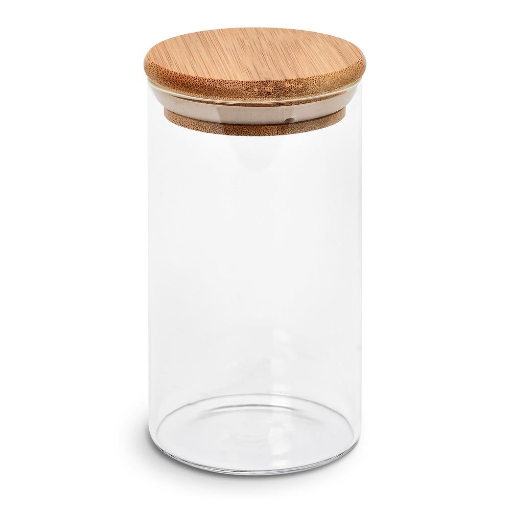 Банка с бамбуковой крышкой R92818 350 мл 6,5х12 см (2200000353450) - фото 1 Банка с бамбуковой крышкой R92818 350 мл 6,5х12 см (2200000353450) - фото 1