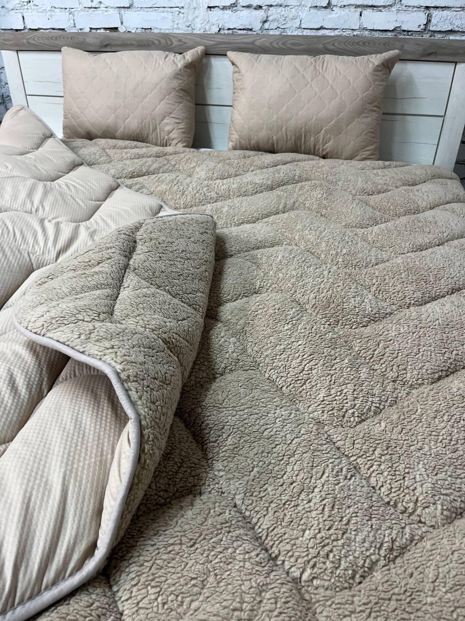 Одеяло меховое полуторное 155х210 см Бежевый (22936468) - фото 10 Одеяло меховое полуторное 155х210 см Бежевый (22936468) - фото 10