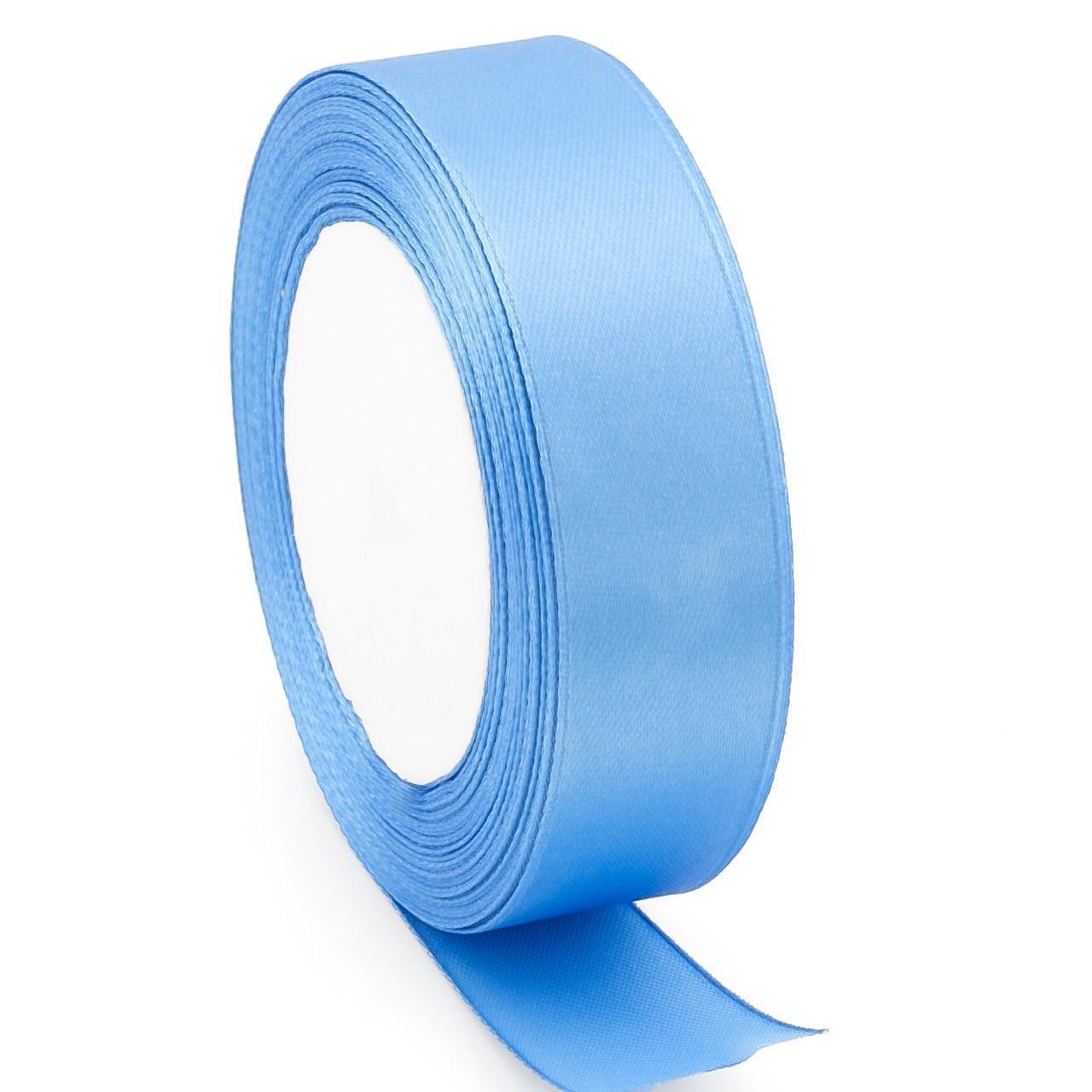 Лента атласная 2,5 см 1 рулон 23 м Синий (ЛТ0025а14)