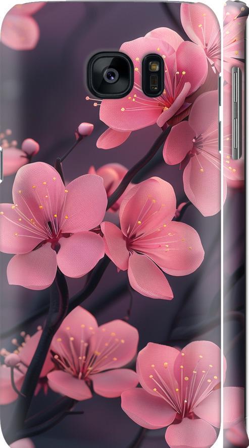 Чехол на Samsung Galaxy S7 Edge G935F Пурпурная сакура (6075m-257-42517)