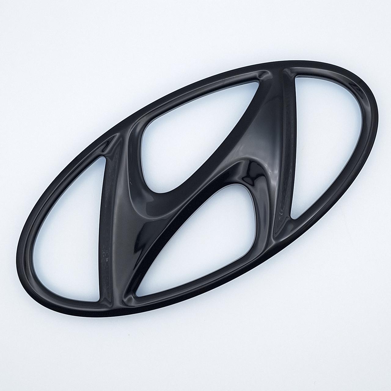 Эмблема Hyundai 150х74 мм Черный глянцевый (2390755005)