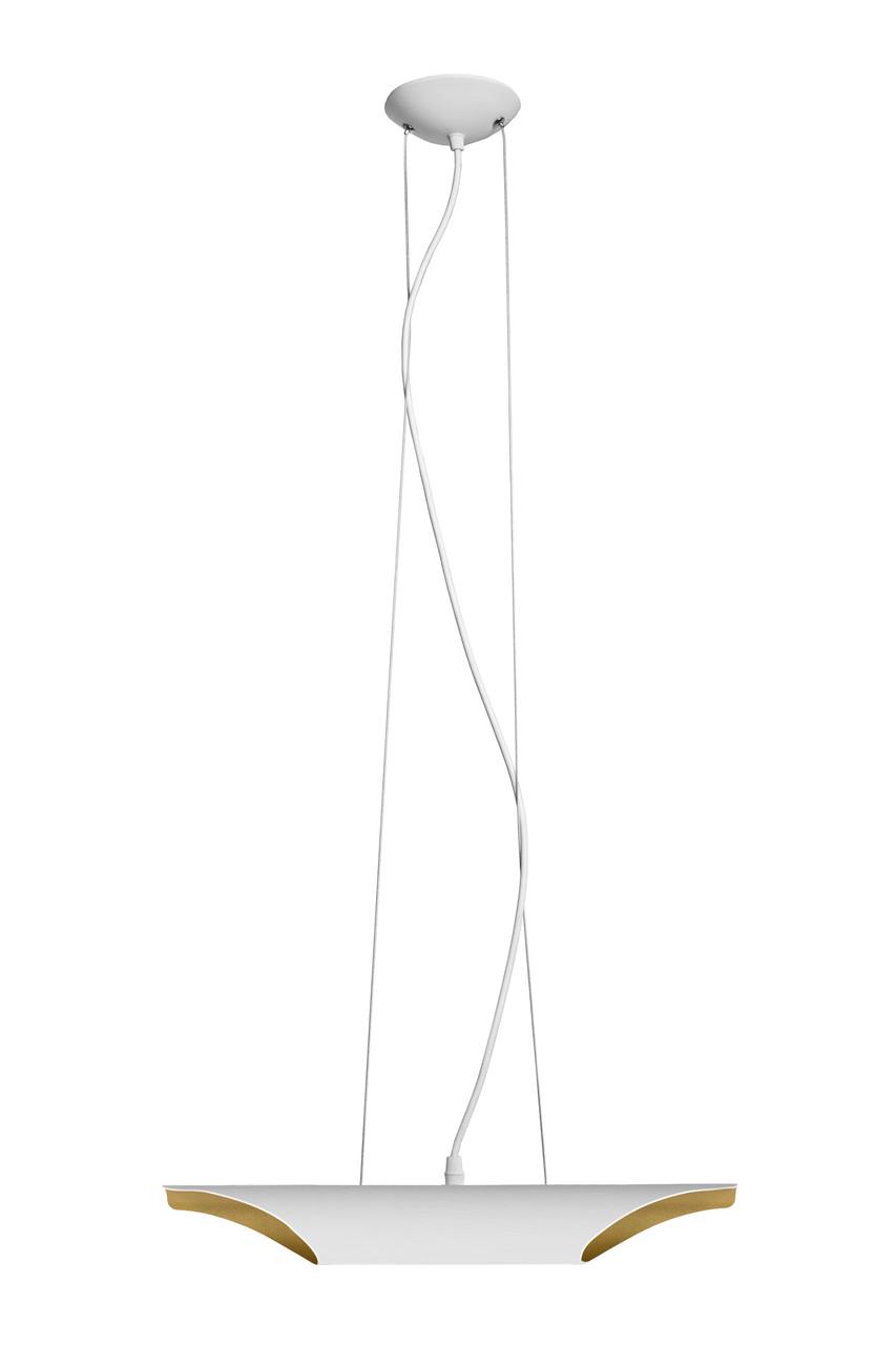 Подвесной светильник MSK ELECTRIC Slice под две лампы Е27 Бело-золотой (NL 4310 WH+GD) - фото 2 Подвесной светильник MSK ELECTRIC Slice под две лампы Е27 Бело-золотой (NL 4310 WH+GD) - фото 2