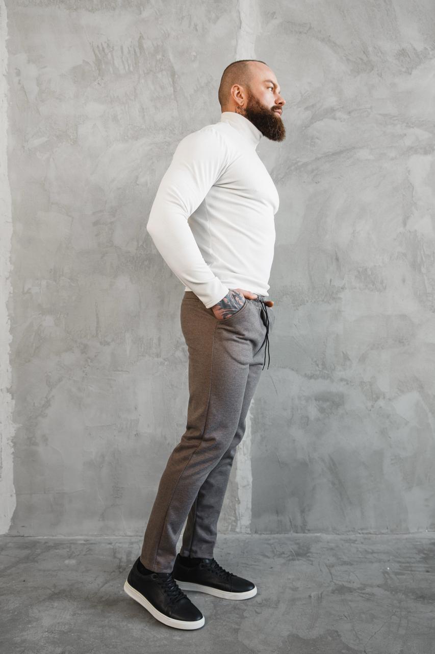 Штани чоловічі зимові slim-fit J0027 на флісі XL Графіт (J0027/1/4) - фото 4 Штани чоловічі зимові slim-fit J0027 на флісі XL Графіт (J0027/1/4) - фото 4