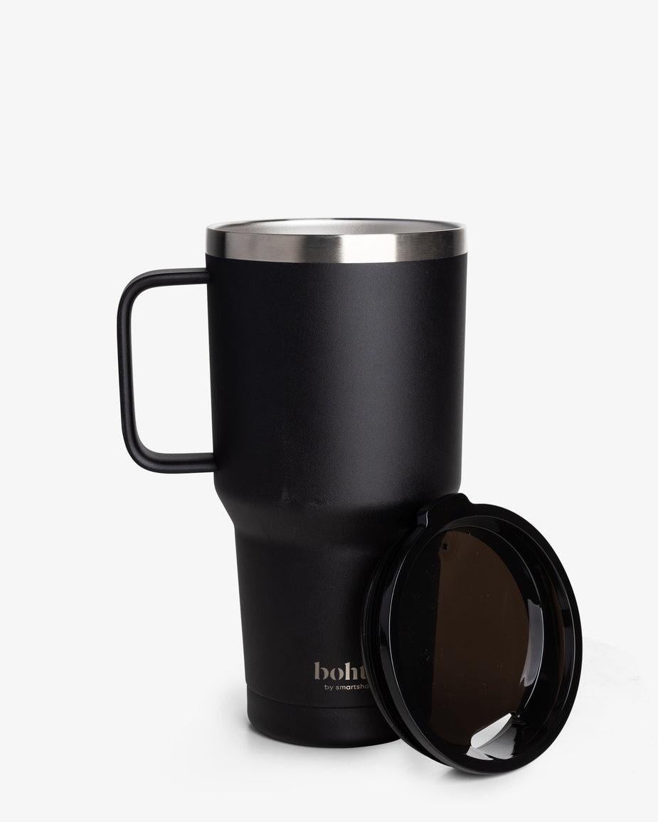 Термостакан ізольований Bohtal з ручкою з нержавіючої сталі 900 мл Tumbler Black