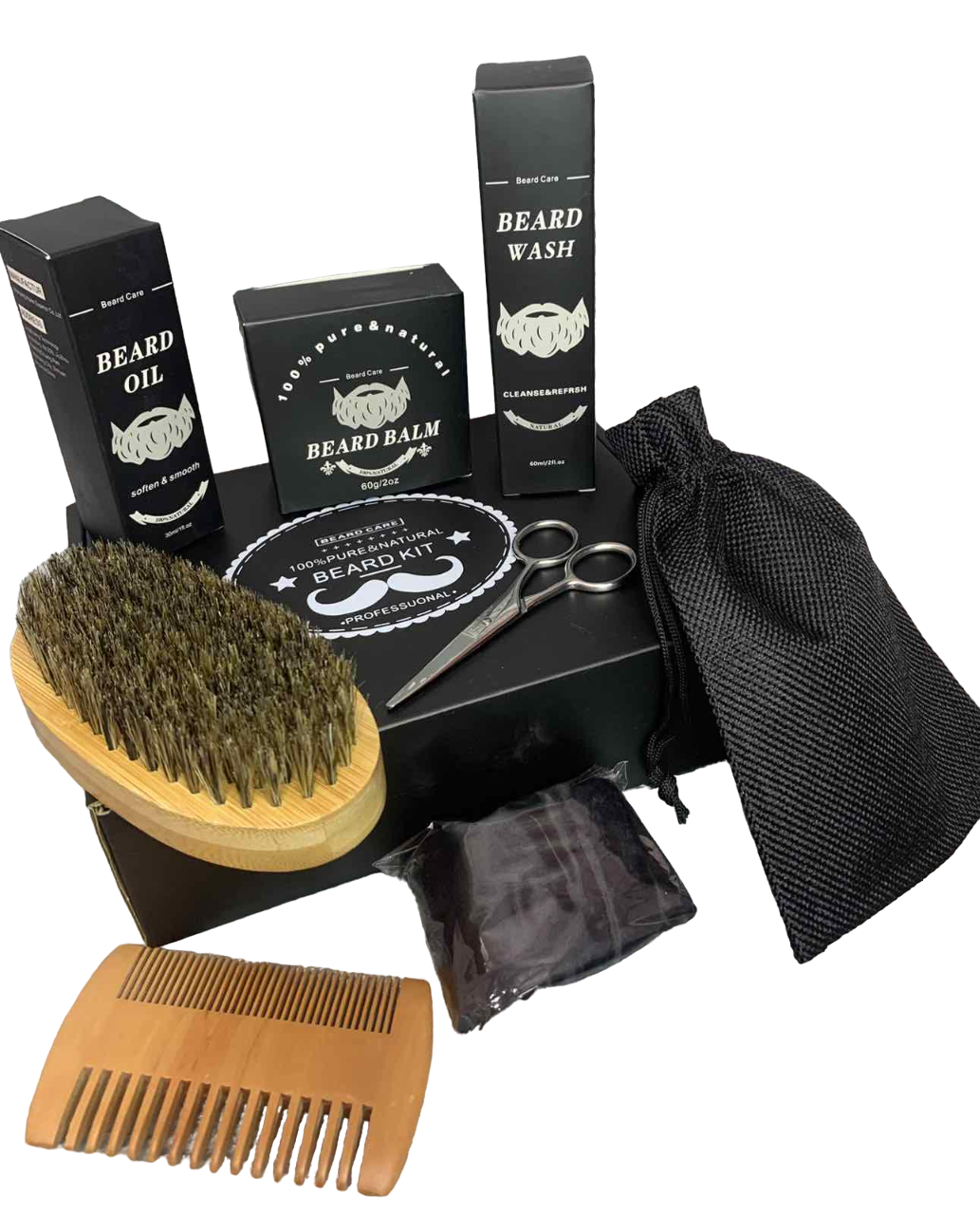 Подарочный набор мужской Beard Care для ухода за бородой и усами