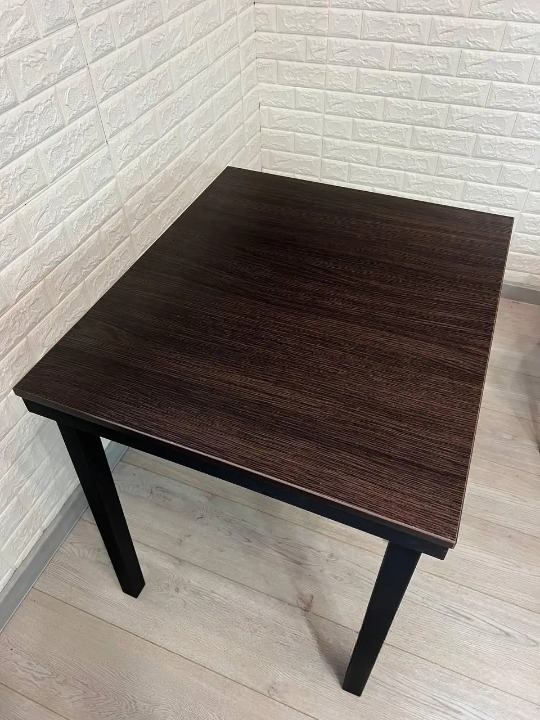 Обідній стіл нерозкладний 60х80х75 см Чорний (28374190) - фото 2 Обідній стіл нерозкладний 60х80х75 см Чорний (28374190) - фото 2