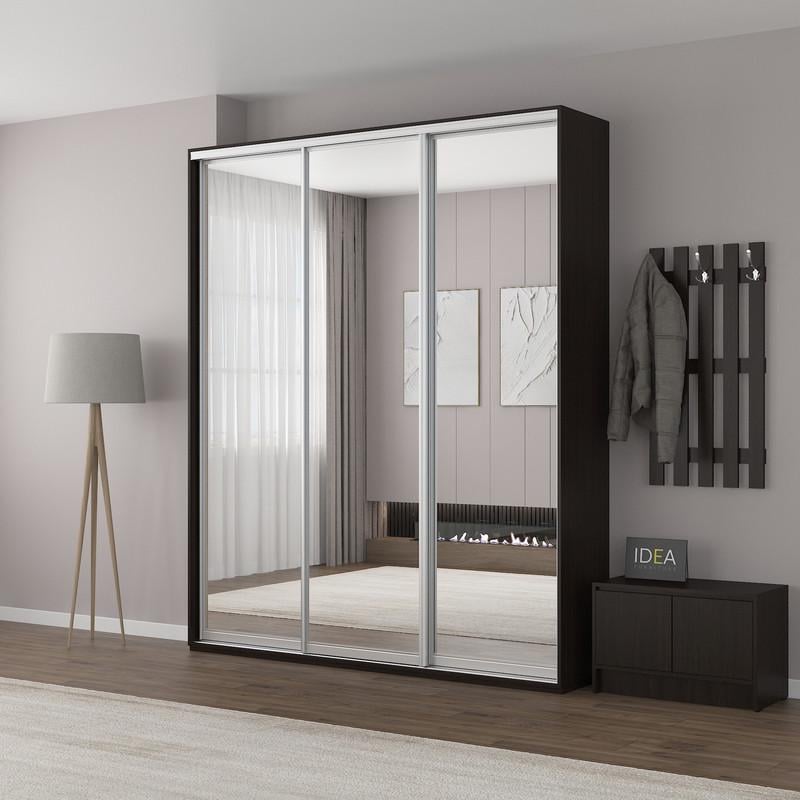 Шафа-купе Idea серія 2 дзеркало 200х60х240 см Венге темний (1205) Шафа-купе Idea серія 2 дзеркало 200х60х240 см Венге темний (1205)