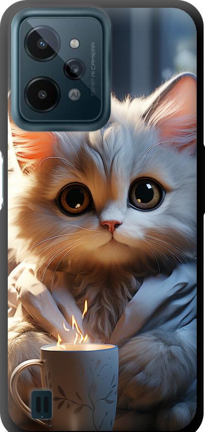 Чехол на Realme C31 White cat (5646b-2593-42517) Чехол на Realme C31 White cat (5646b-2593-42517)