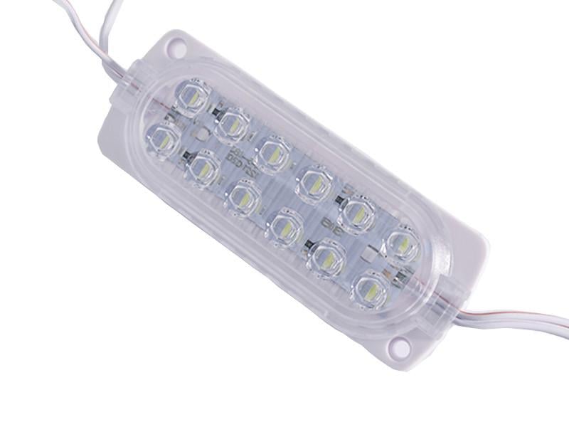 Светодиодный модуль 12В SMD2835 12 LED IP65 6000K холодный белый (4988)