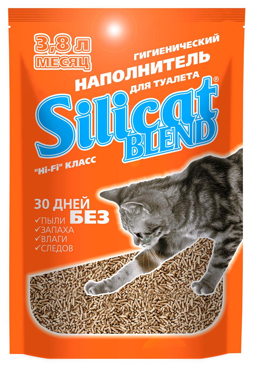 Наповнювач для котячого туалету Silicat Blend 3,8 л x 8 шт. 30,4 л