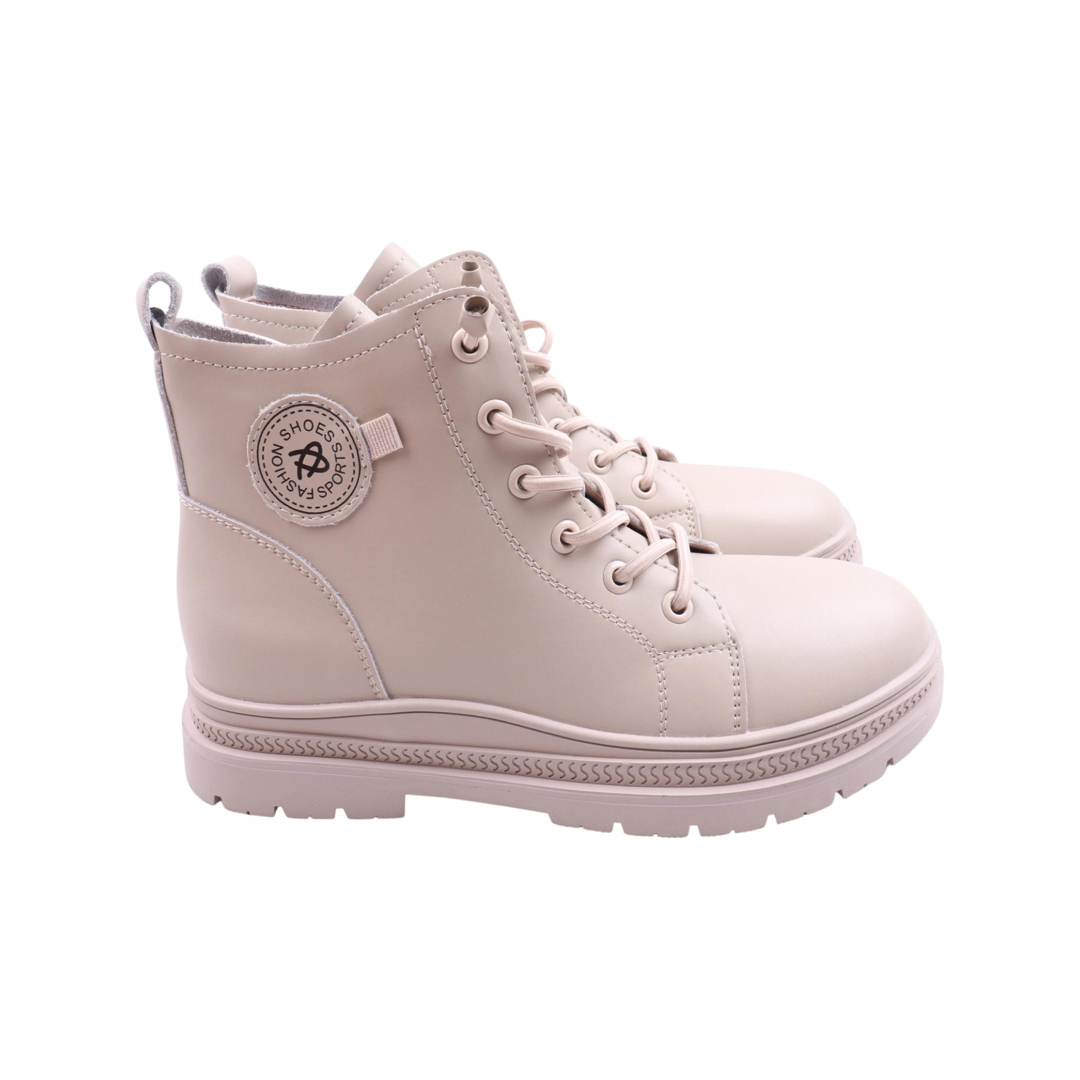 Ботинки женские Renzoni из кожи р. 40 Бежевый (808-23DHC)