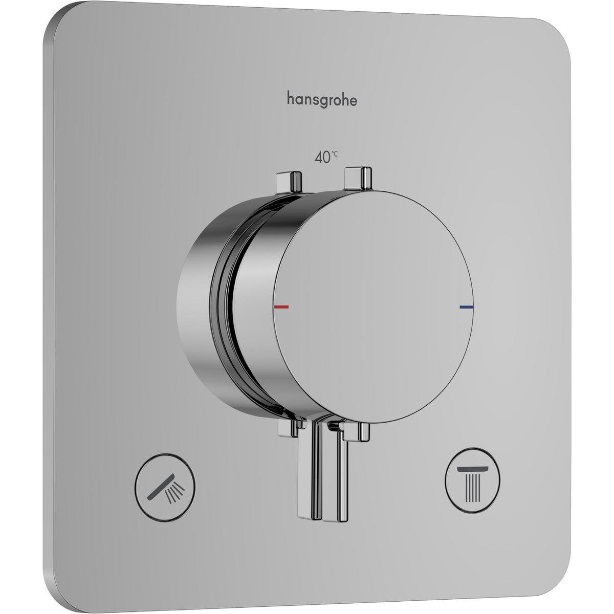 Внешняя часть смесителя Hansgrohe Ecostat Comfort 33713000 с термостатом Хром (257625)