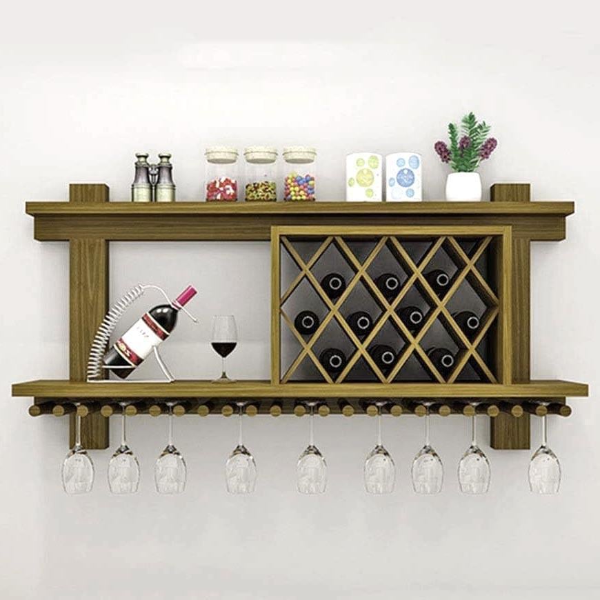 Полка для вина настенная из дерева Хокуто 100 Мускат (ПНК-102207)