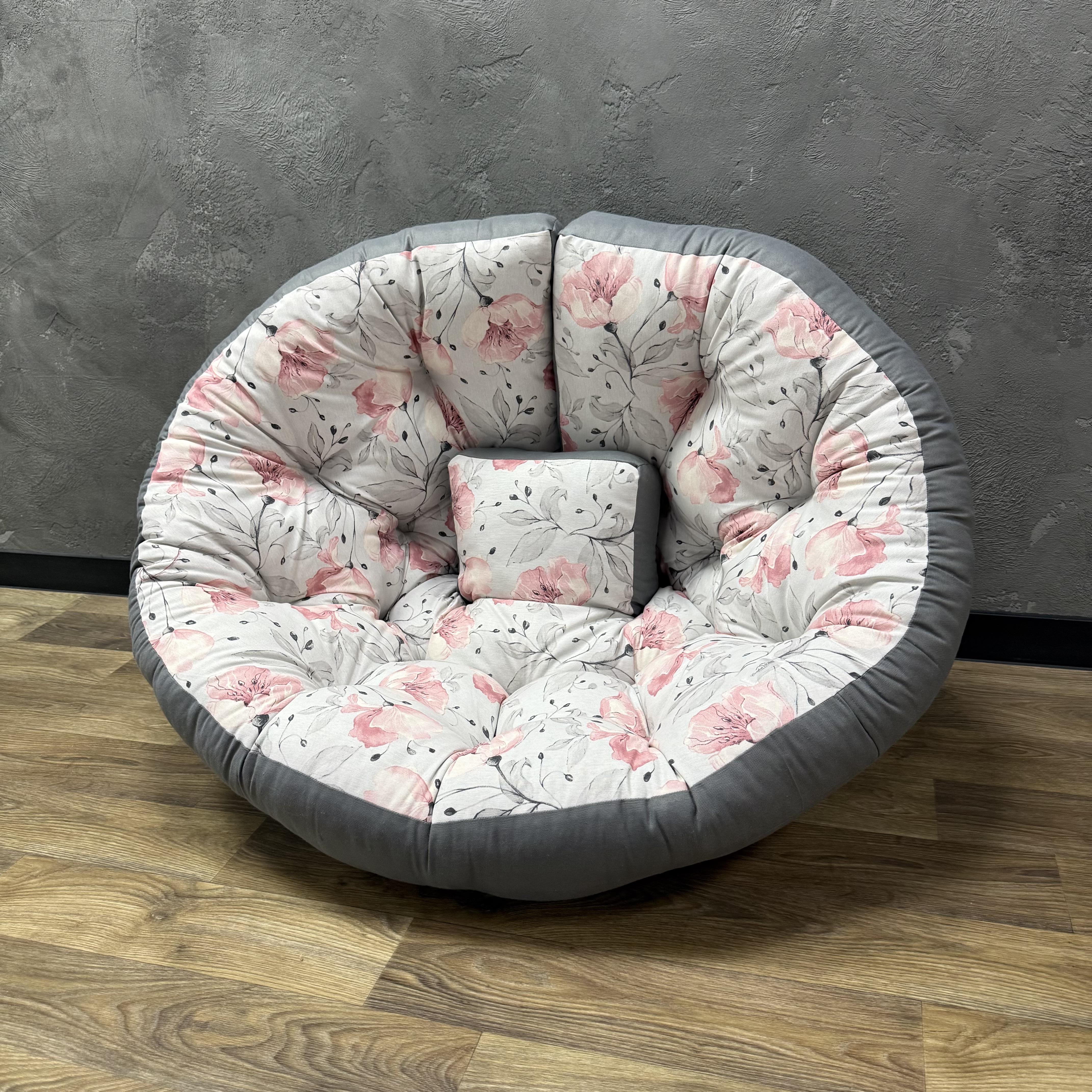 Бескаркасное кресло-матрас трансформер Comfort Home Multiflowers панама 160х80 см