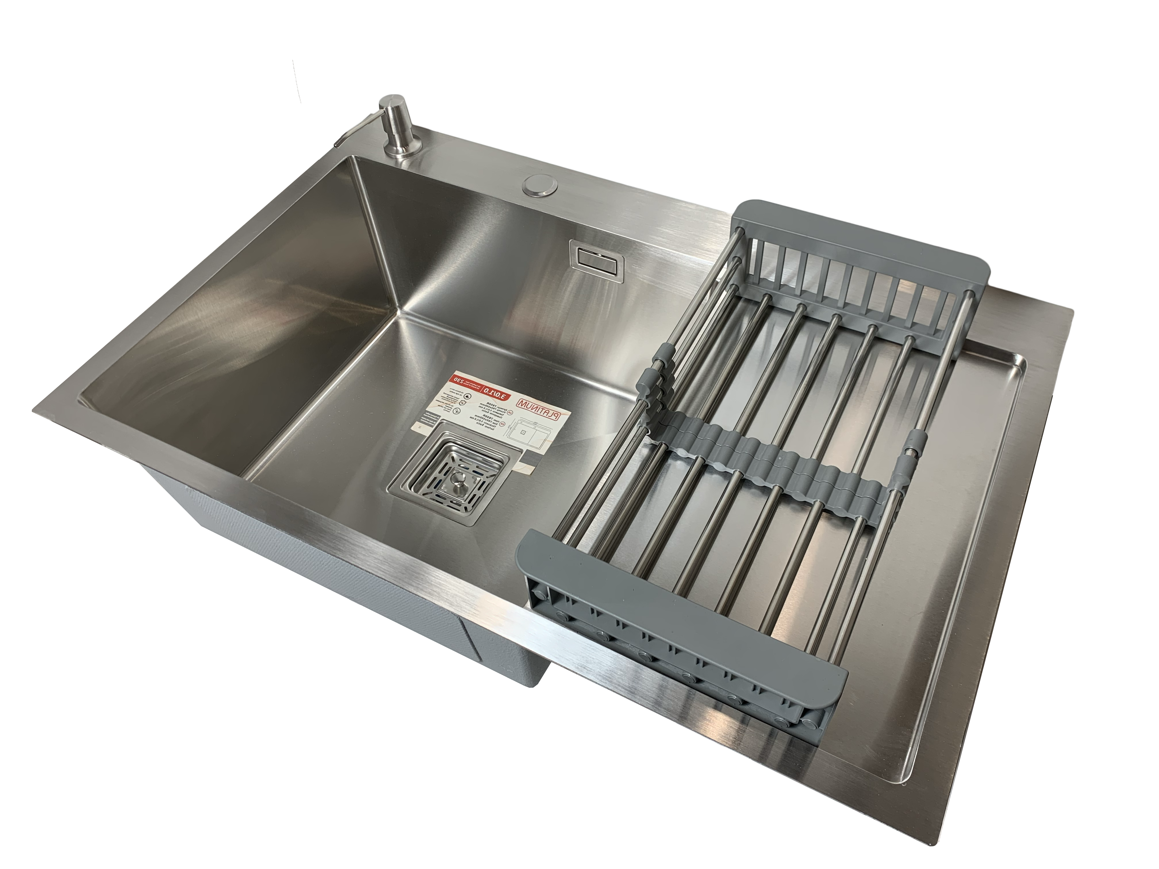 Мийка для кухні Platinum Handmade чаша зліва 78x50 см (89bf87eb) Мийка для кухні Platinum Handmade чаша зліва 78x50 см (89bf87eb)