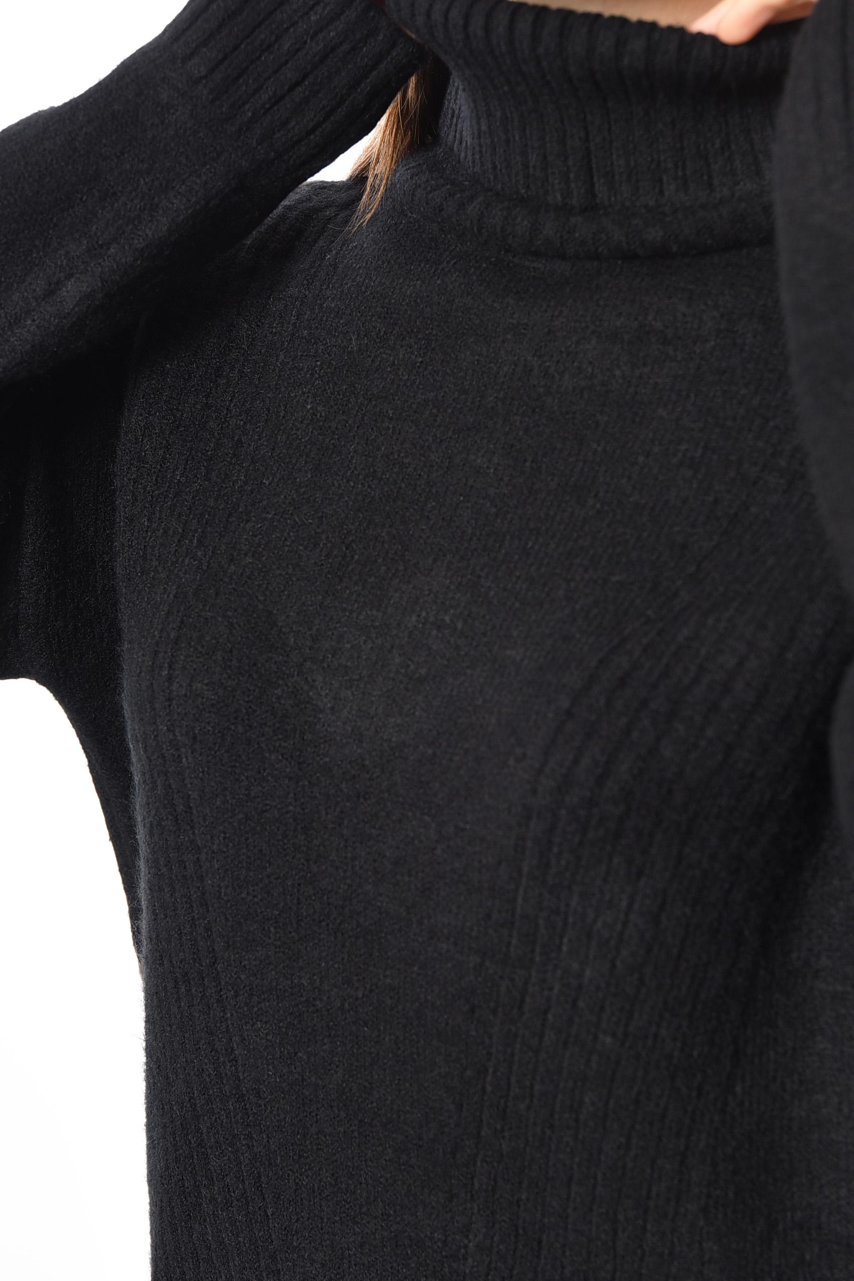 Свитер женский 193996 ангора полубатальный 2XL Черный (193996_!278959_50) - фото 4