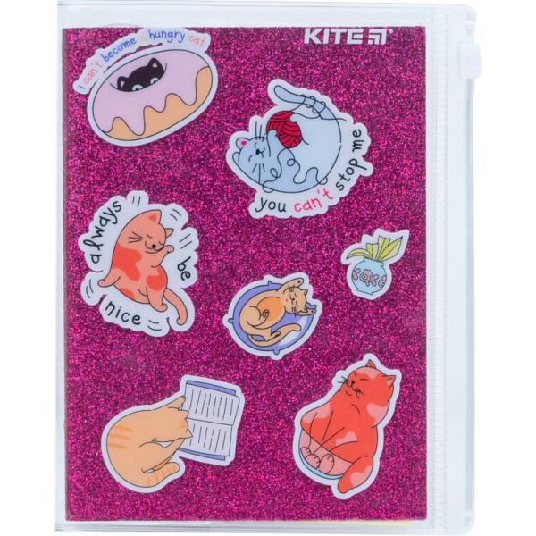 Блокнот Kite Pink cats силіконова обкладинка 80 листов (K22-462-1)