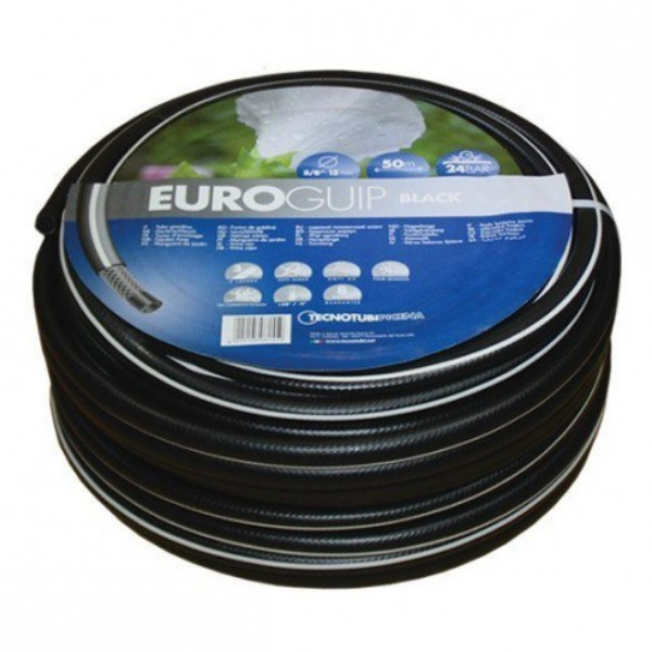 Шланг для полива Tecnotubi EuroGuip 1/2" 25 м Black