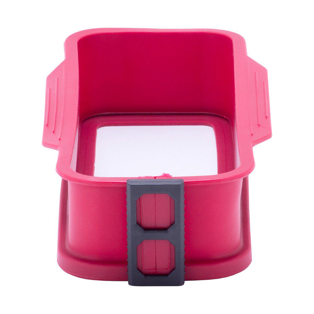 Форма силиконовая Kamille квадратная 26x11x6 см со стеклянным дном (KM-7758)