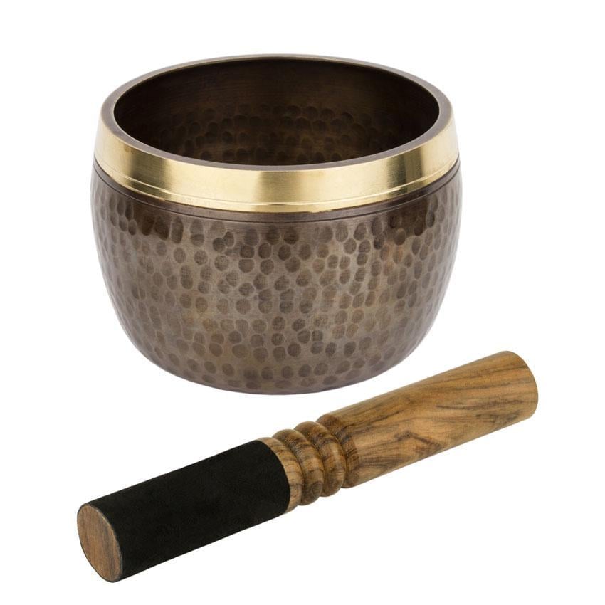 Поющая чаша Тибетская 114х114х83 мм Античный бронзовый (27741)