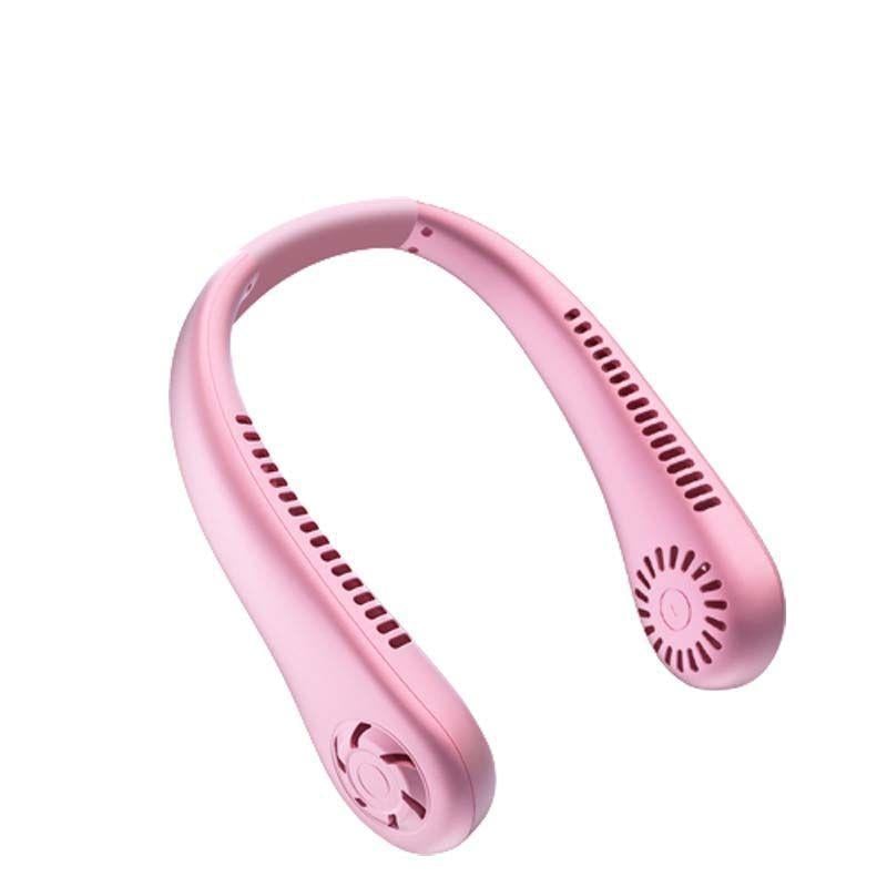 Вентилятор безлопатевий на шию MM04 5 режимів охолодження Рожевий (PINK04)
