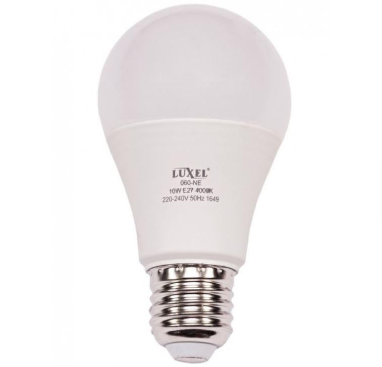 Світлодіодна лампа Luxel A60 10 W 220 V E27 (ECO 060-NE 10 W)