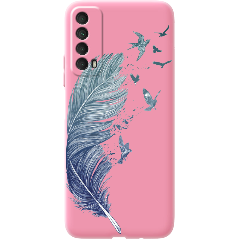 Чохол Boxface Huawei P Smart 2021 Feather Рожевий силікон (41133-cc38-41821)